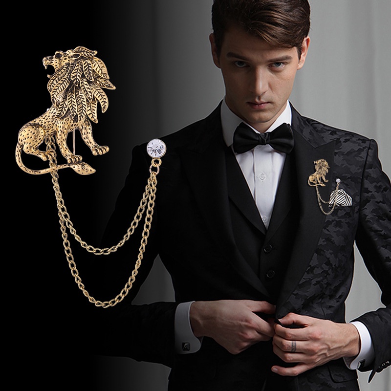Ghim cài áo Vest Nam hình con sư tử GH-008