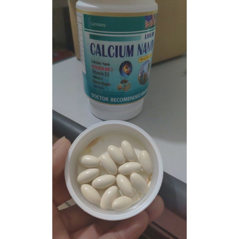 Bổ sung canxi, chống còi xương, loãng xương - Hộp 100 viên - Liquid Calcium Nano | BigBuy360 - bigbuy360.vn