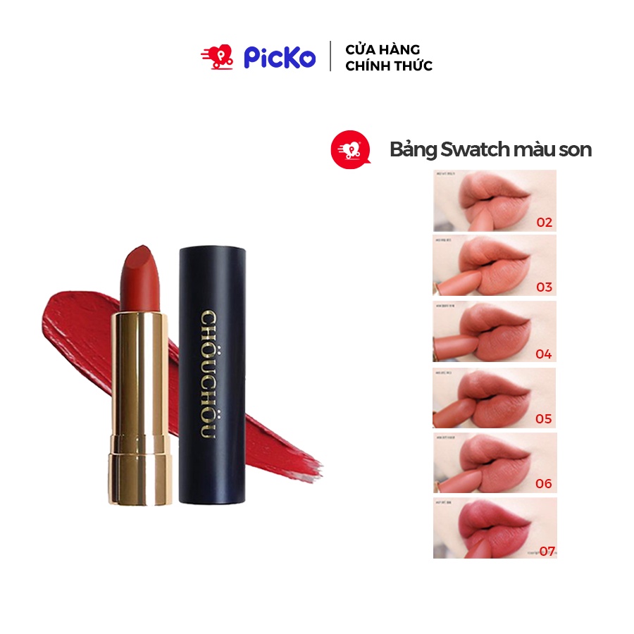 Son lì CHOUCHOU Premium Matte 14k Gold Edition PICKO