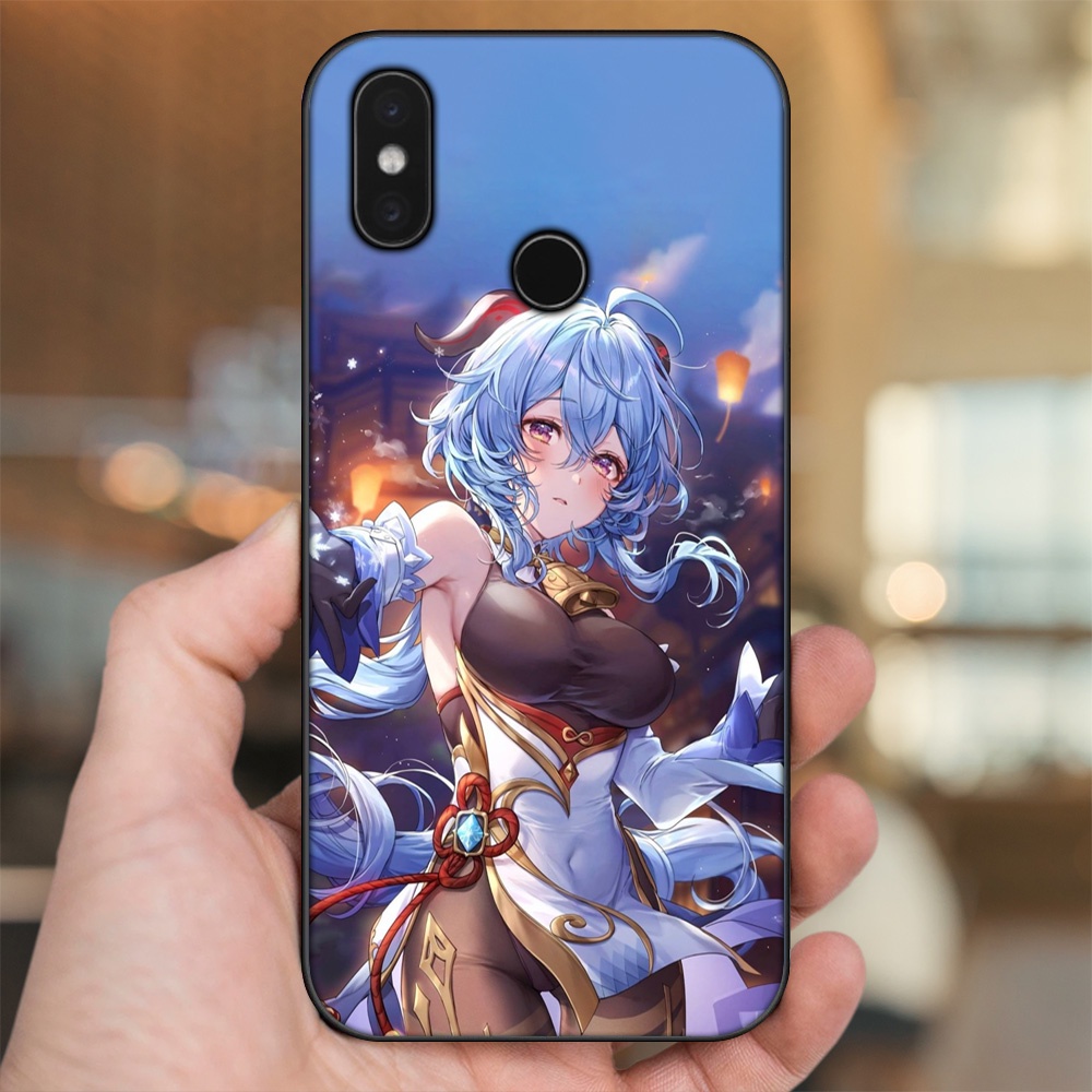 Ốp lưng Xiaomi Mi 8, Mi 8 SE viền đen in hình Ganyu Genshin Impact