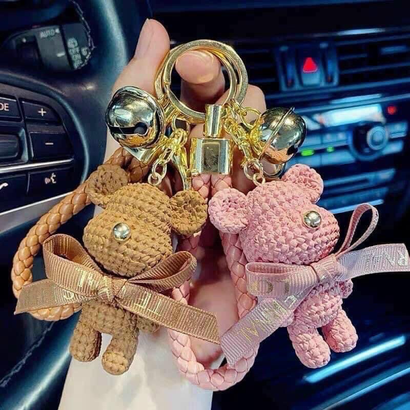 Móc khoá gấu trang trí túi xách móc khoá cute