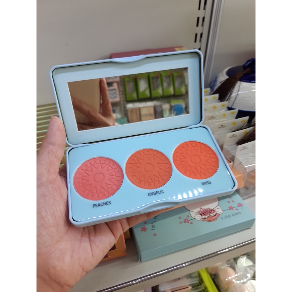 Bảng Phấn Má Hồng 3 Ô Odbo Let's Enjoy Blusher (MP7510)