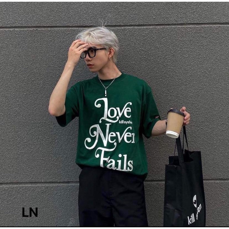 Áo phông chữ LOVE kill DA6