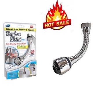 VÒI NƯỚC RỬA BÁT INOX TĂNG ÁP XOAY 360 ĐỘ
