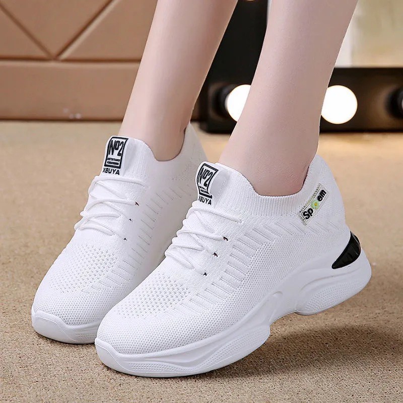 [Mã FAGREEN245 giảm 10% tối đa 30k đơn từ 99k] Giày Thể Thao Nữ Độn Đế Cổ Chun SPEM, Giày Nữ Thời Trang G 131 | BigBuy360 - bigbuy360.vn