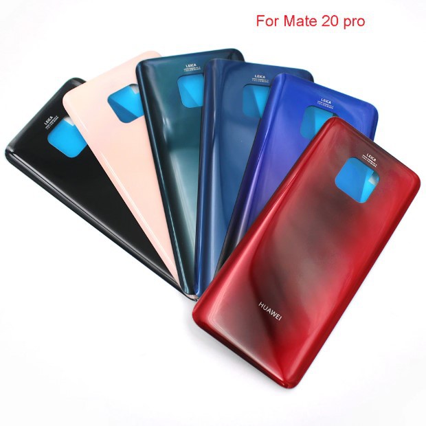 Nắp lưng Huawei Mate 20 pro  -  Chất liệu kính - Có combo quà tặng kèm