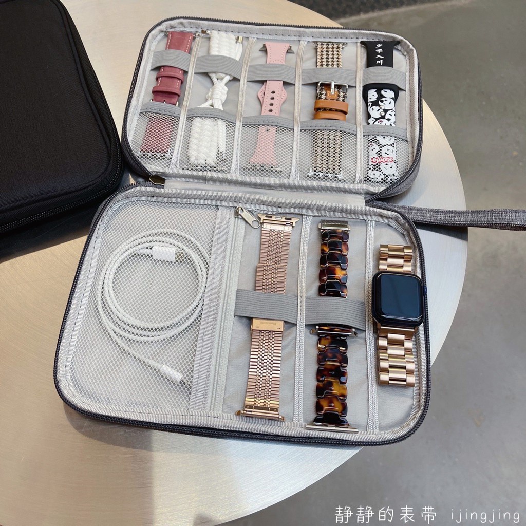 Túi Đựng Đồng Hồ Apple Samsung millet Apple watch 7 8 6 44 41 45 mm 40mm 5 Ngăn Đa Năng Tiện Dụng