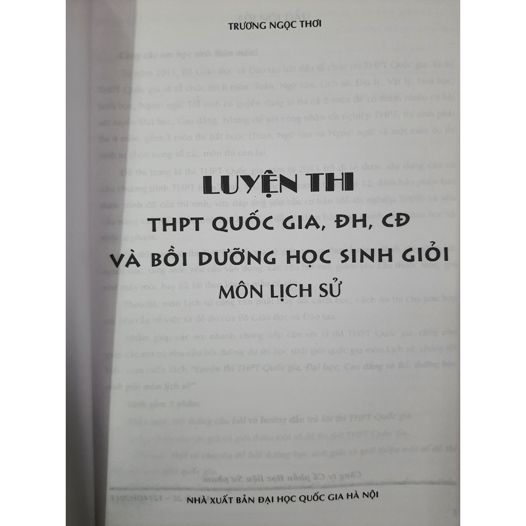 Sách - Luyện thi THPT quốc gia, Đại Học, Cao Đẳng và Bồi dưỡng học sinh giỏi môn Lịch Sử