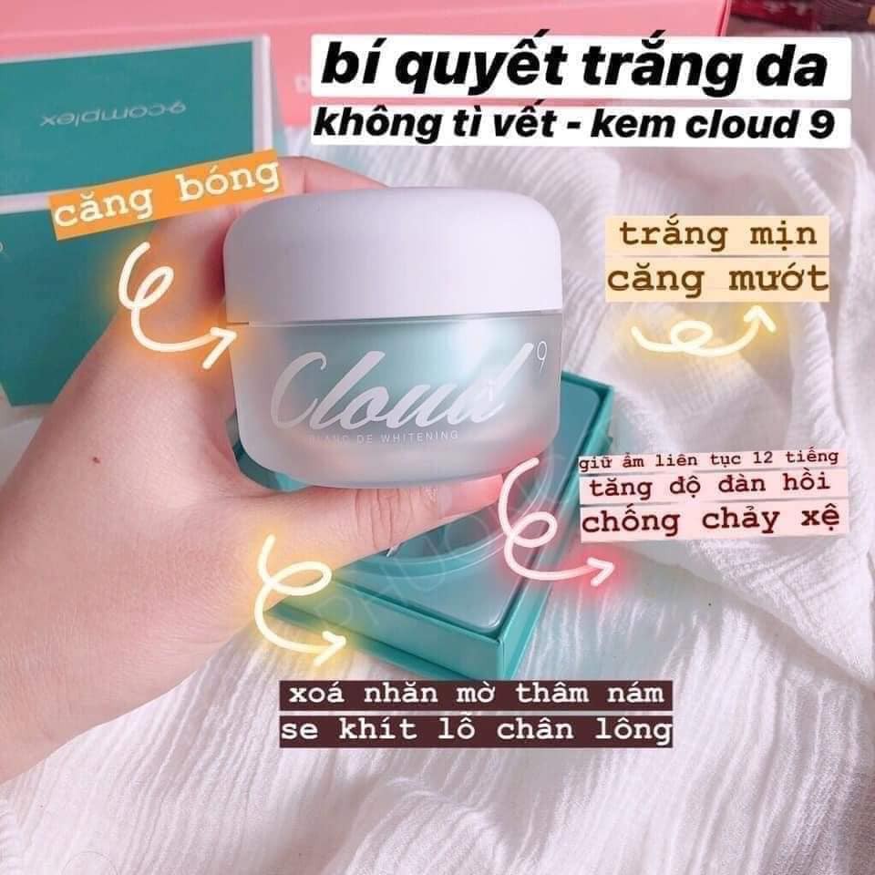 (Hàng chính hãng-ảnh thật- Mẫu mới 2021-date 2023& 2024) KEM DƯỠNG TRẮNG DA CLOUD 9 WHITENING CREAM