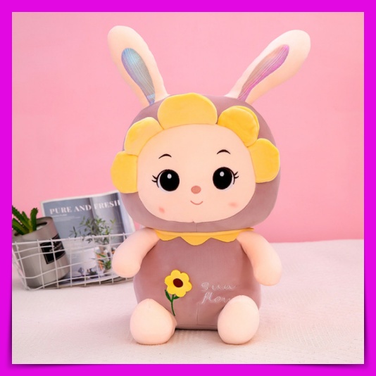 [Hàng Mới ] Gấu Bông Hình Nhân Vật Thỏ Hoa Mặt Trời Sun Flower JOUJOU Mềm Mịn Dễ Thương Quà Tặng Đáng Yêu Size 30Cm 45Cm