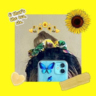 SCRUNCHIE/CỘT TÓC HÌNH HOA HƯỚNG DƯƠNG SIÊU XINH