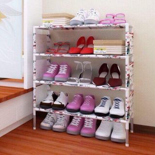 Kệ giày 4 tầng hoa văn