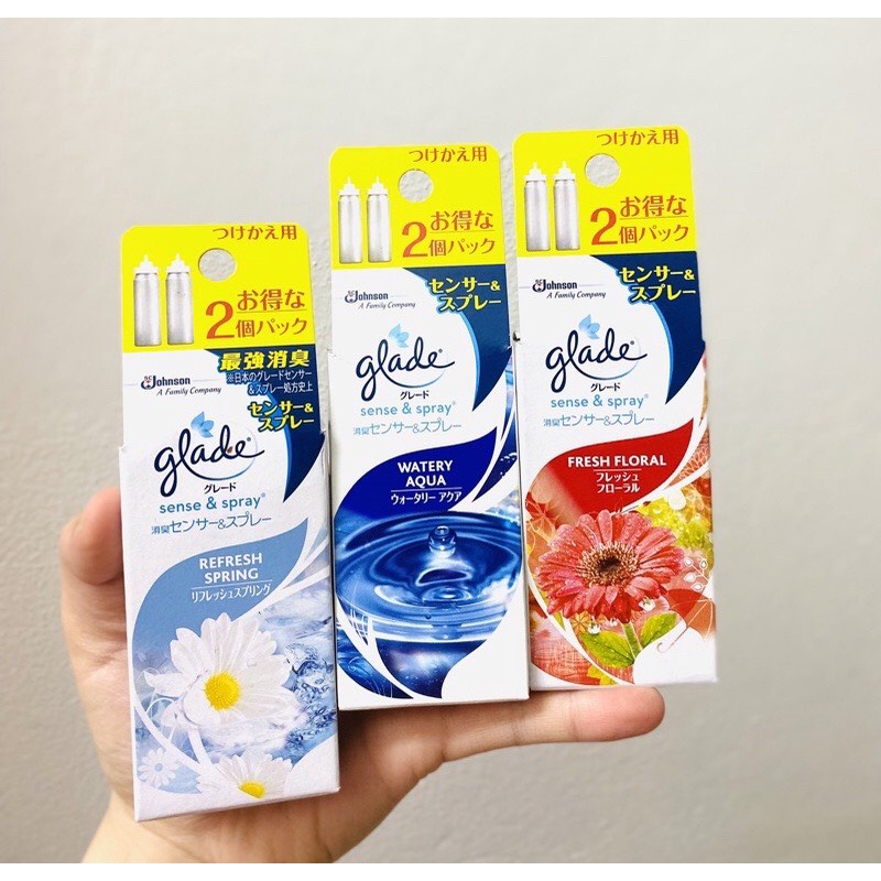 Máy xịt thơm phòng tự động Glade Nhật Bản, có bán lõi