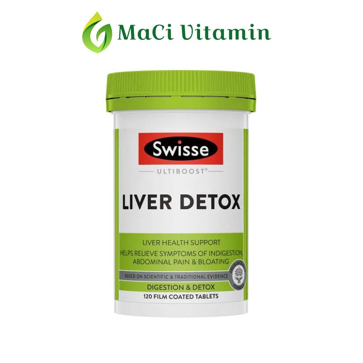 Thải độc gan Liver Detox Swisse Hỗ trợ chức năng gan 120 viên