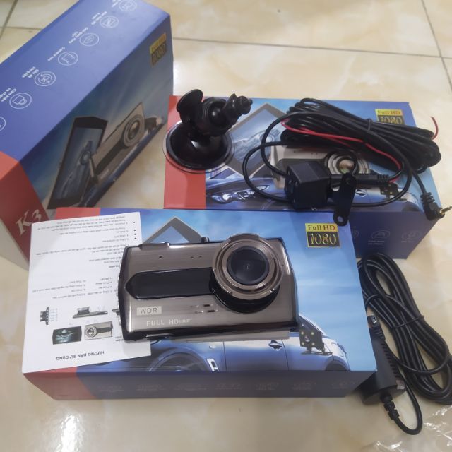 [Mã LIFEAUMAY giảm 10% tối đa 30k đơn 150k] Camera hành trình k3 full hd chống ngược sáng cao