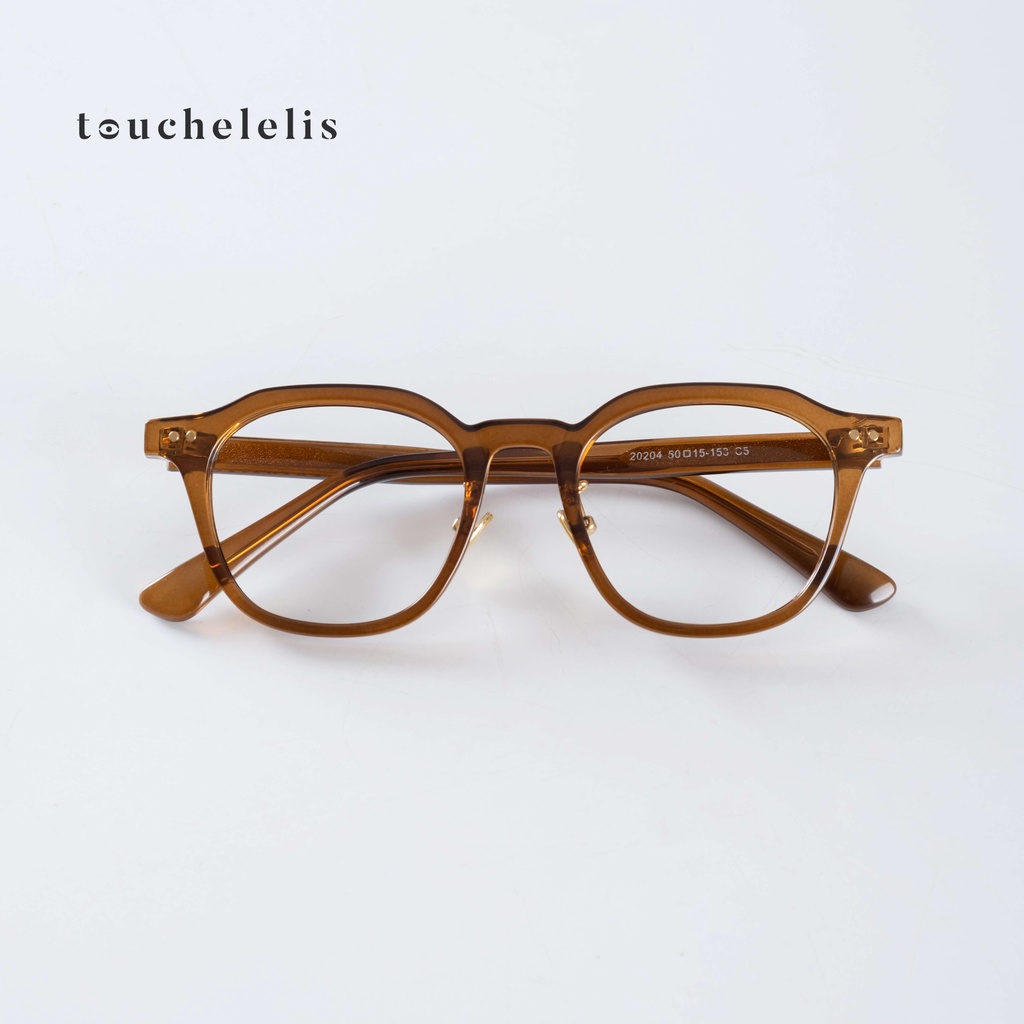 Kính Gọng Nhựa Acetate Thiết Kế Độc Quyền Touchelelis BROWNIA GLASSES, Màu Sắc Cực Độc Không Kén Da