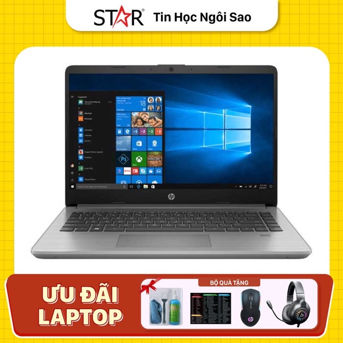 Laptop HP 340s G7 36A37PA: I7 1065G7, Intel Iris Plus Graphics, Ram 8G, SSD NVMe 512G, Win10, FingerPrint, 14.0”FHD IPS