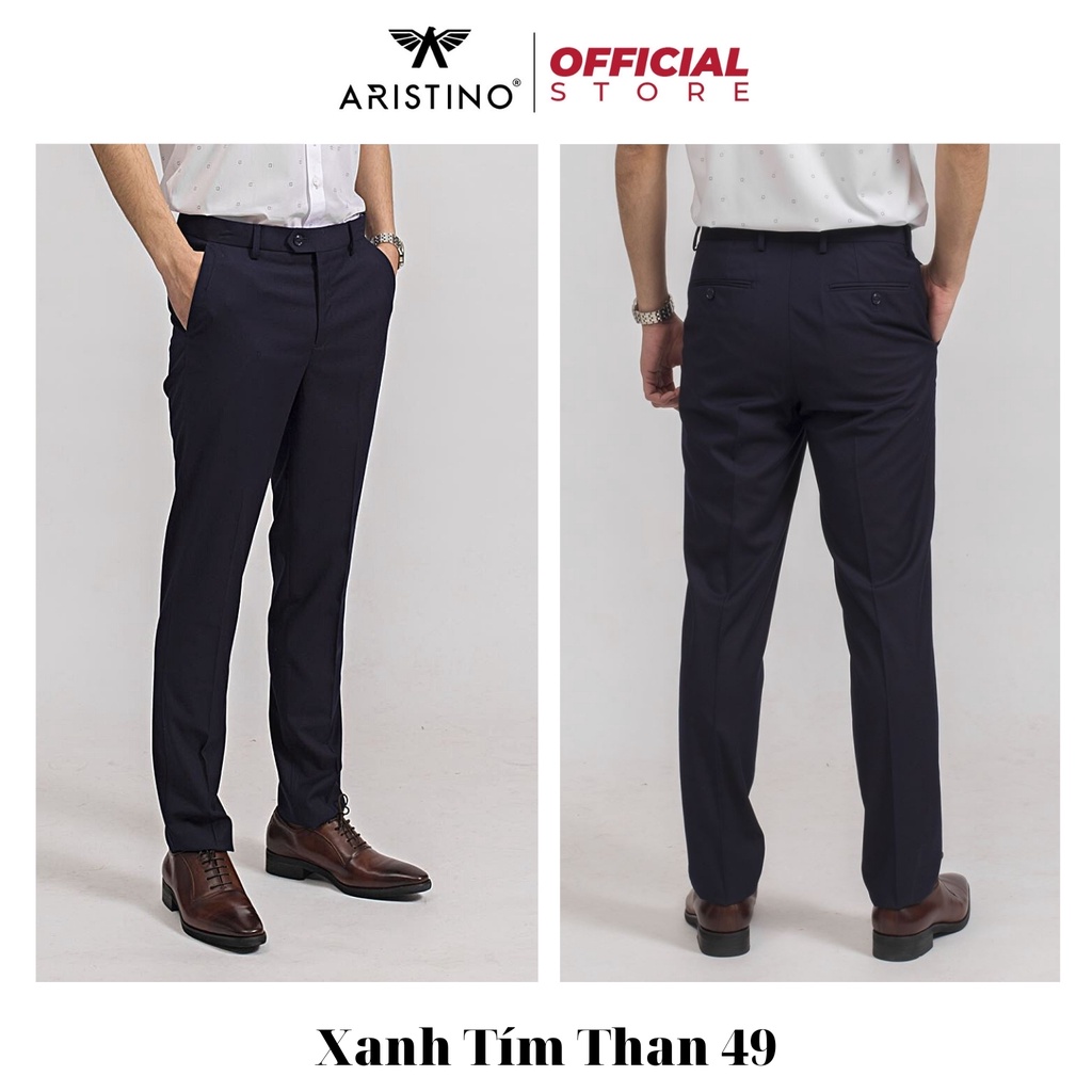 Quần Âu Vải Nam ARISTINO Dáng Slim Fit Cao Cấp Có Khuy Cài Trẻ Trung Lịch Sự Sang Trọng ATR00509