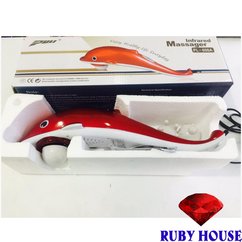 Máy Massage Đấm Bóp toàn cơ thể đa năng Dolphin, Máy mát xa cá heo đa năng - Ruby House