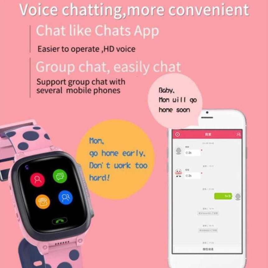 Đồng Hồ Thông Minh Trẻ Em Y95 Chống Nước Gọi Video Call đầy đủ tính năng Đồng Hồ Định Vị- Bảo hành 6 tháng