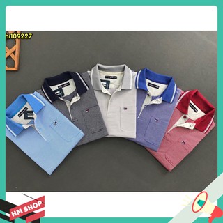 {HÌNH THẬT} Áo Thun Nam Sọc Cổ Bẻ Đẹp Săc Xảo Hàng Xuất Khẩu Cao Cấp