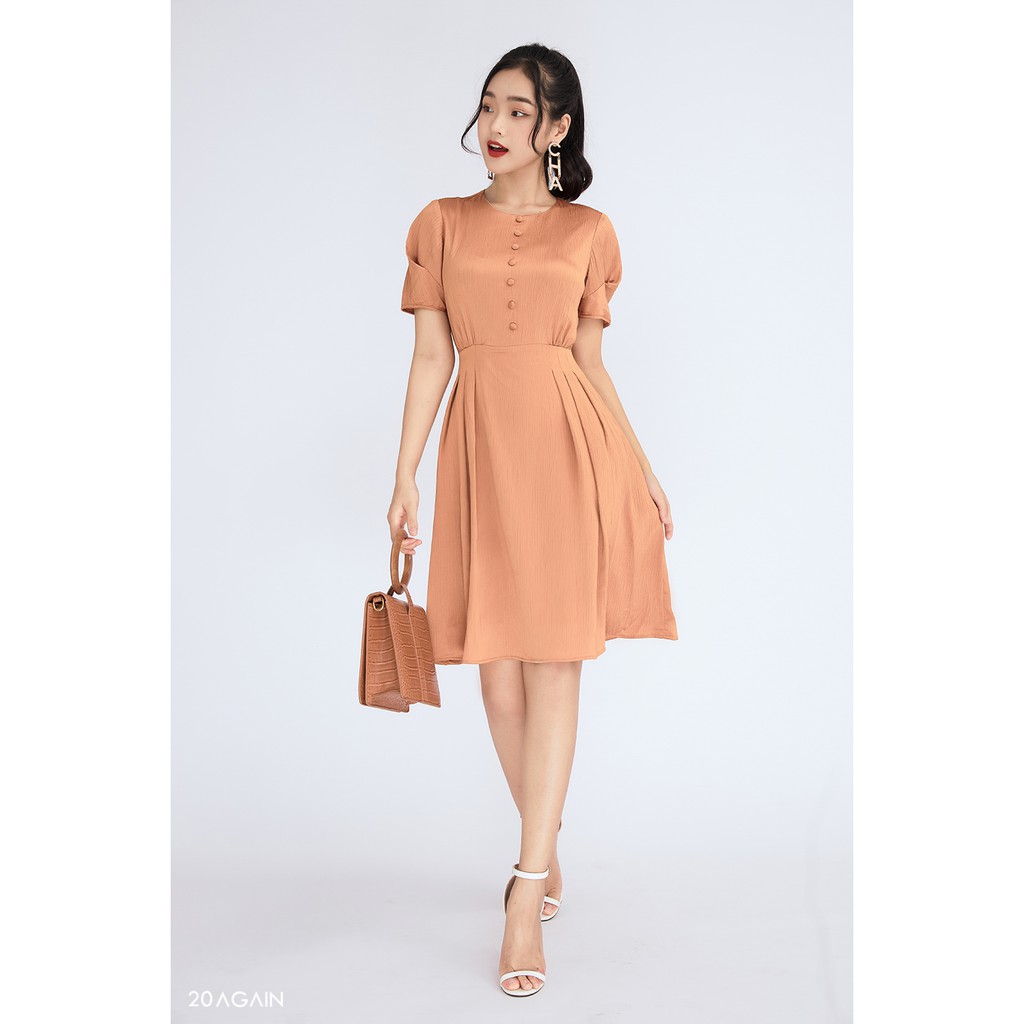 Đầm ngắn tay xếp ly DEA0768 -20AGAIN. | BigBuy360 - bigbuy360.vn