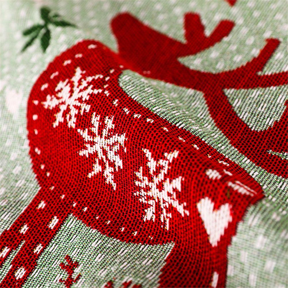 1 Tấm Lót Bàn Ăn Chịu Nhiệt In Chữ Happy New Year / Giáng Sinh Tiện Dụng