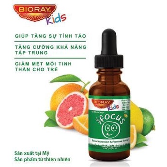 NDF Focus Bioray kids giúp bé tập trung tăng cường sự chú ý học tập tiếp thu tốt hơn ( dung tích 60ml )