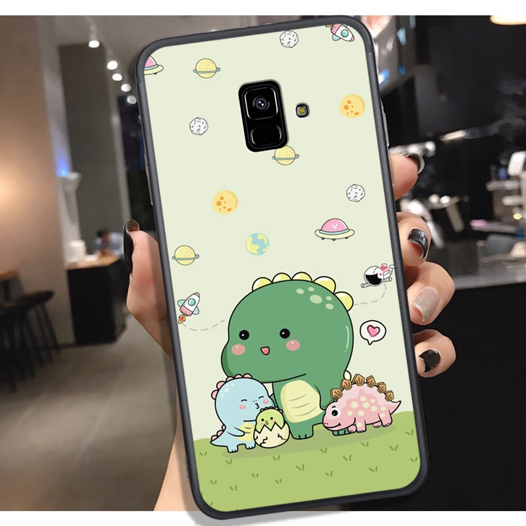 [HOT]ỐP SAMSUNG A6 2016 - A5 2018 - A8 2018 - J6 2018 , IN HÌNH KHỦNG LONG CHIBI SIÊU DỄ THƯƠNG.