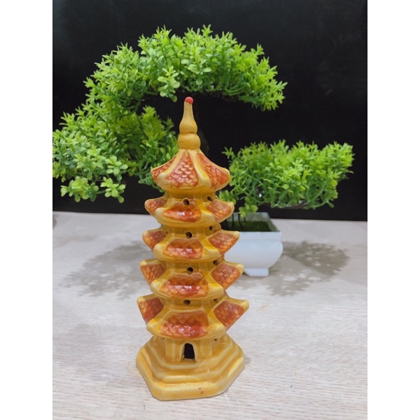 Mô hình nhà, tháp, tam quan mini trang trí bể cá, non bộ