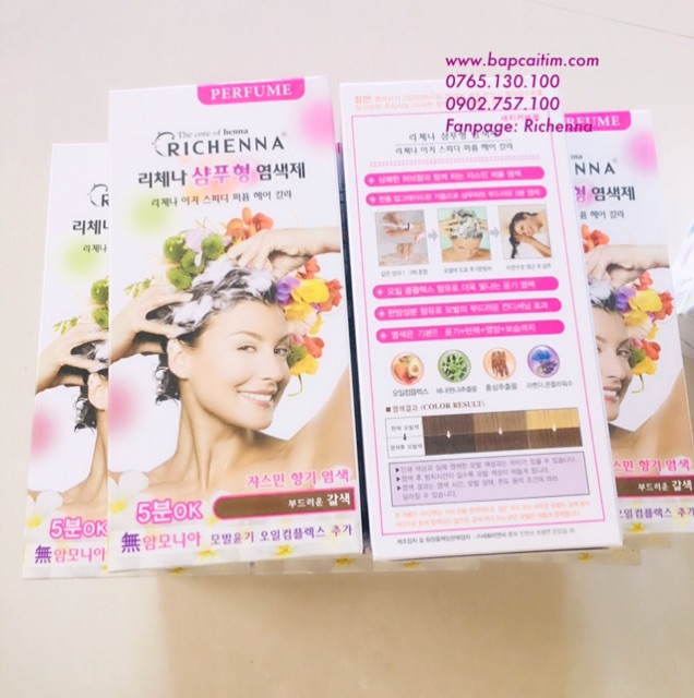 Thuốc nhuộm tóc thảo dược Richenna mẫu mới 2019 | BigBuy360 - bigbuy360.vn