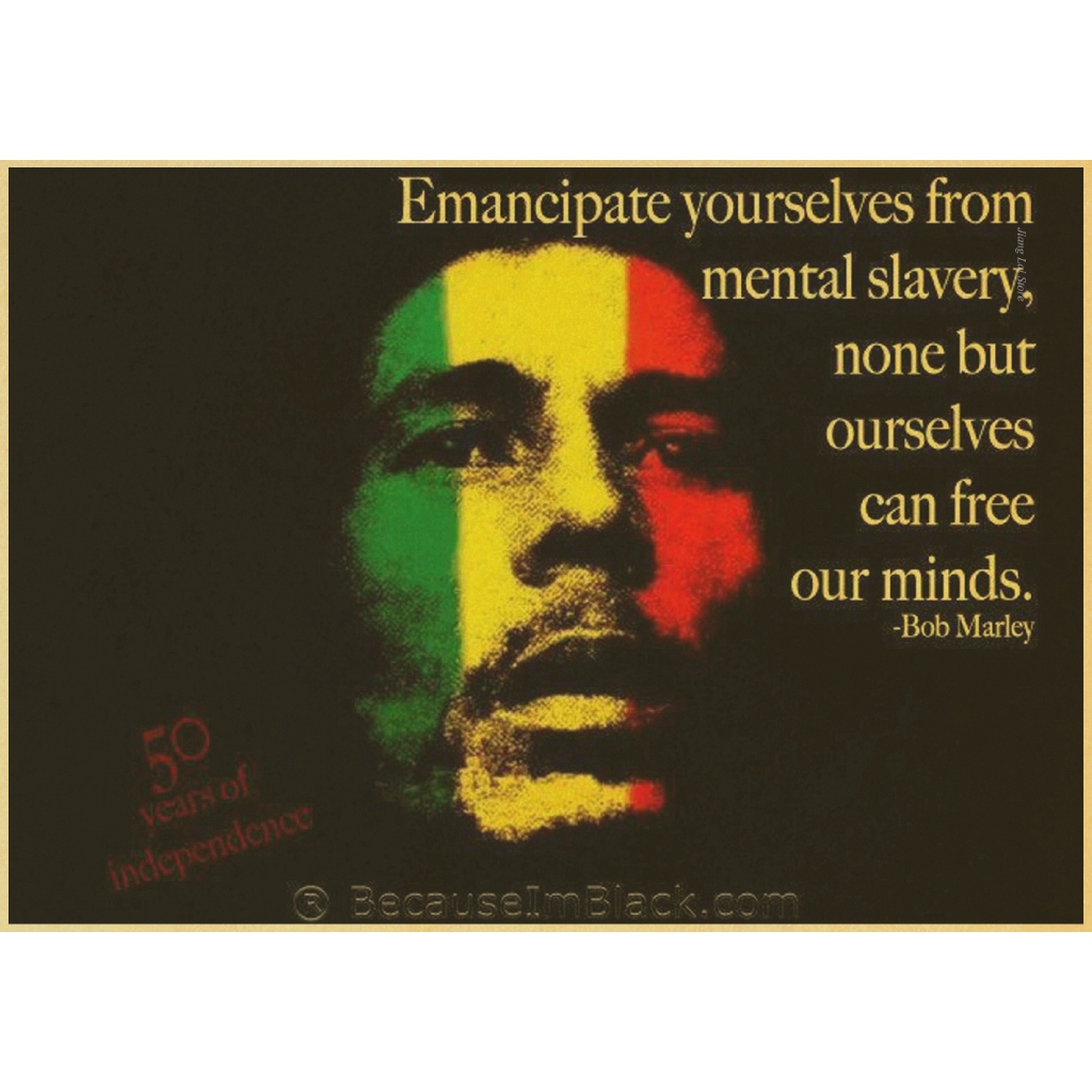Poster Hình Ca Sĩ Bob Marley Phong Cách Cổ Điển