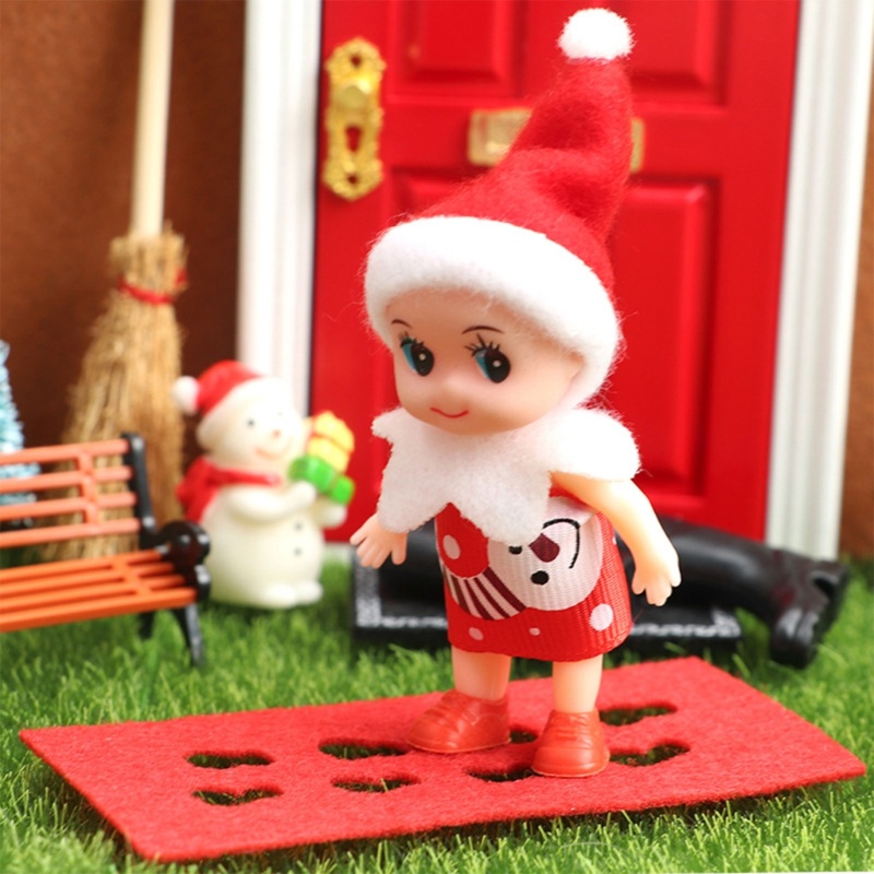 Set 1 / 12 Mô Hình Cây Thông Noel Mini Để Bàn Trang Trí Nhà Búp Bê