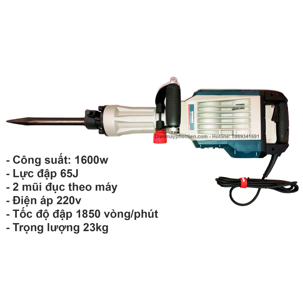 Máy Đục Bê Tông Công Suất Lớn Vimax DH30-1600W