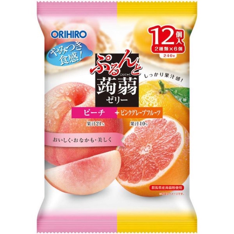 Thạch hoa quả Orihio Nhật Bản 49k/ 1 túi 240g