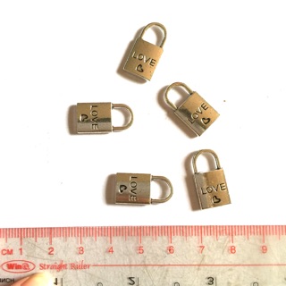 10 ổ khoá love xi bạc