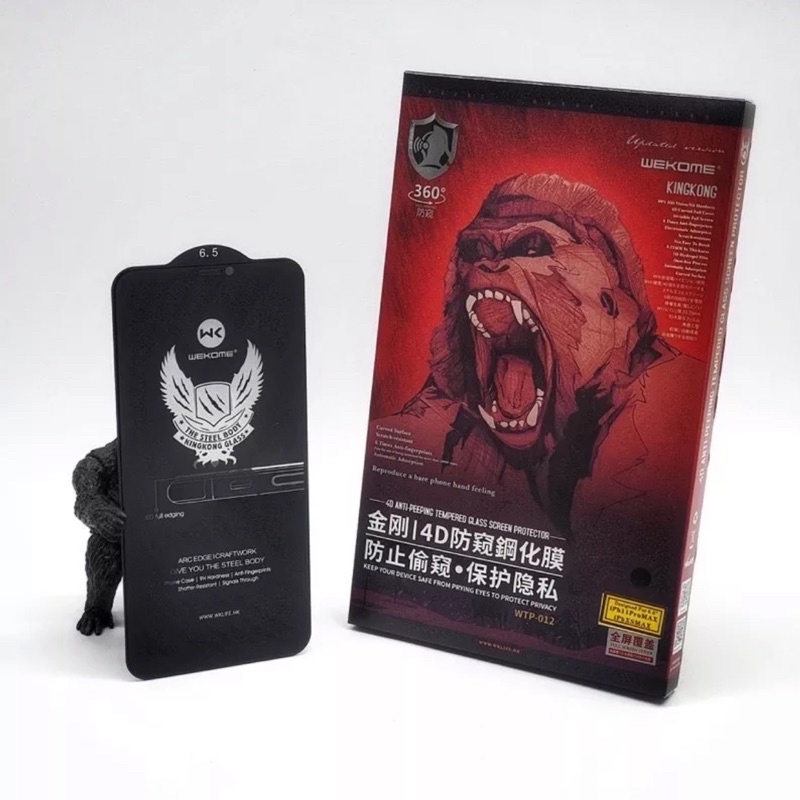 Kính Cường Lực KINGKONG Chống Nhìn Trộm Full Màn Cho 7Plus/8Plus/X/Xsmax/11/11Pro/11Promax/12/12Pro/12Promax/13