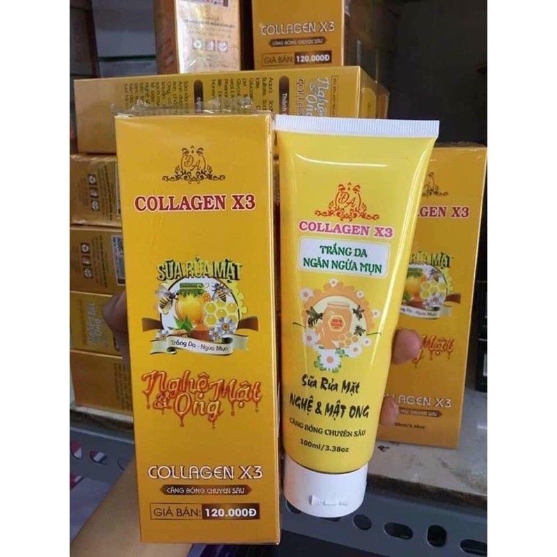 Sữa rửa mặt x3 Collagen Đông Anh