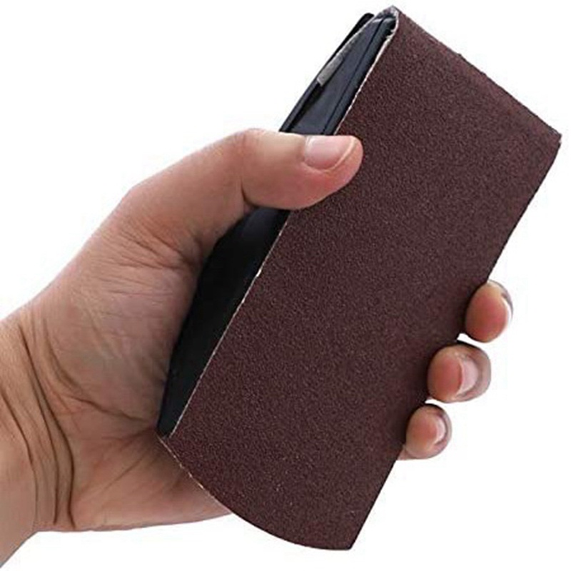 1Pc Sandpaper Holder Rubber Sanding Pad Removable Back Handheld