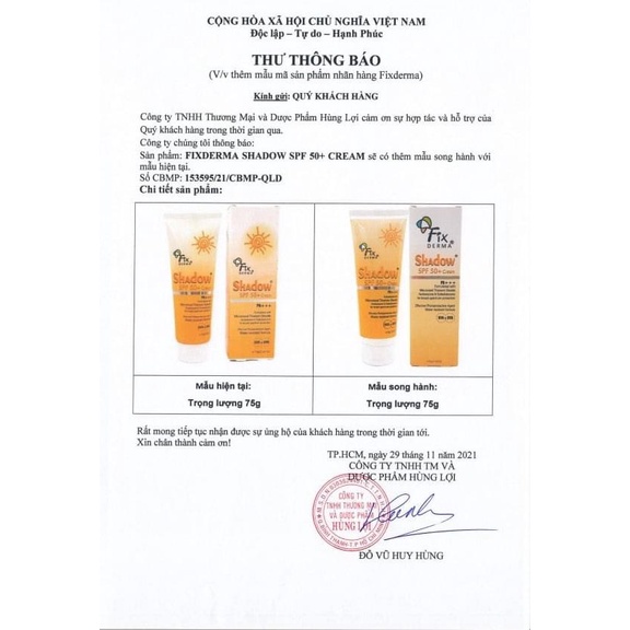 [CHÍNH HÃNG] Kem chống nắng Fixderma 75g - Chính hãng từ Bác sĩ Da liễu