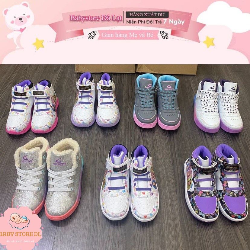 Giây sneaker bé gái vô cùng đẹp, kiểu dáng và mầu sắc quá chất, giày cực êm đi ko sợ đau chân