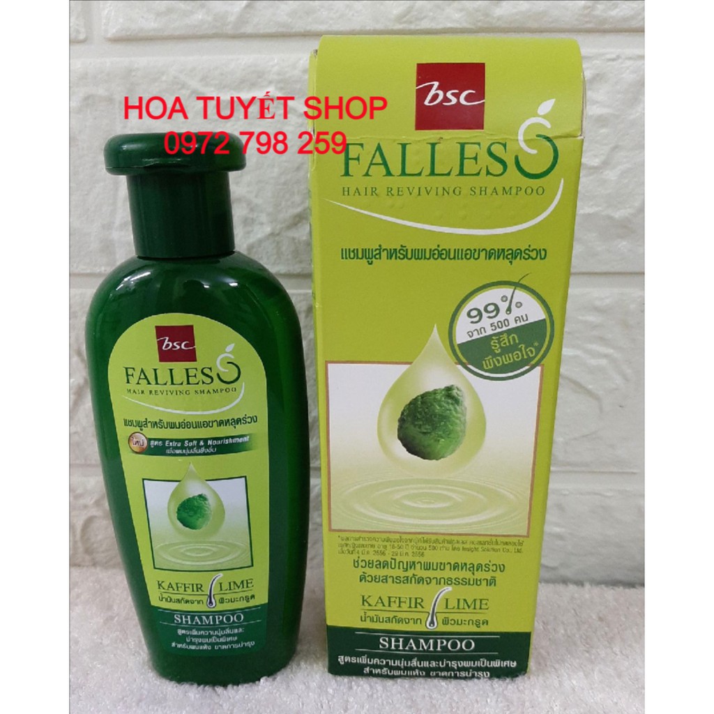 Dầu gội ngăn rụng tóc FALLES thái lan 180ml