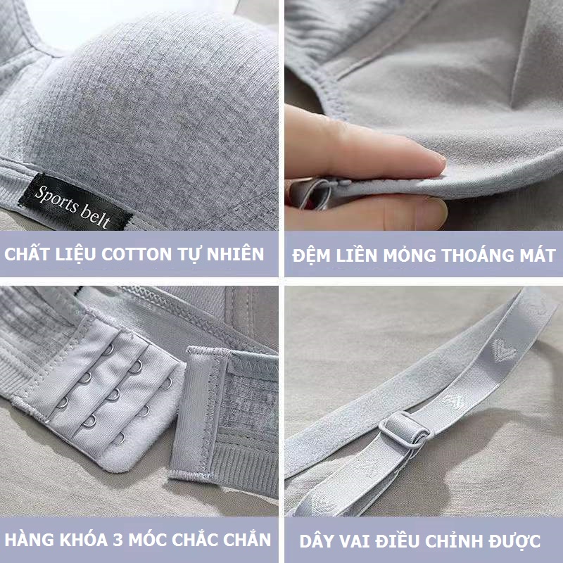 Áo ngực nữ sinh viên không gọng Sport_NuciFera đệm cotton liền mỏng AL33 có dây điều chỉnh tháo được | BigBuy360 - bigbuy360.vn