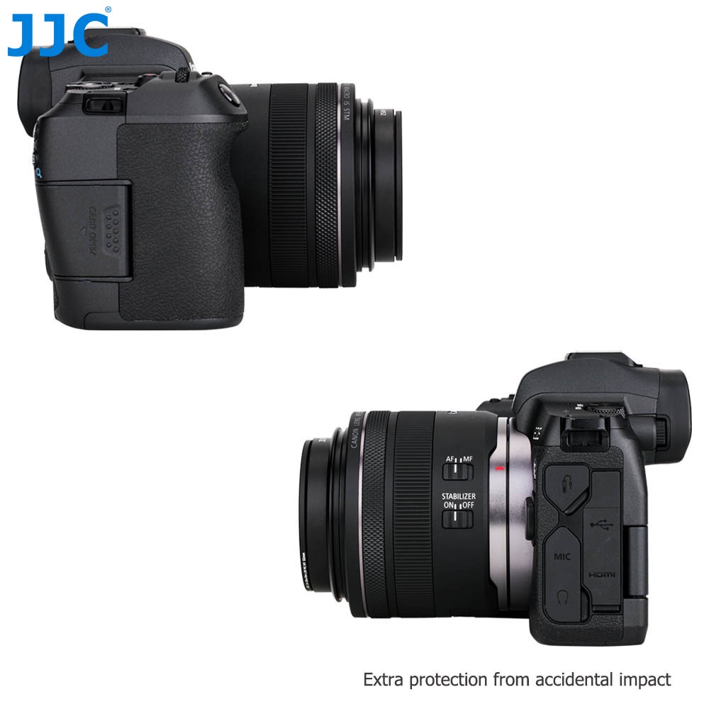 JJC LH-EW52 Loa Che Nắng Kim Loại Thay Thế  EW-52 cho Ống Kính Canon RF 35mm F1.8 Macro IS STM