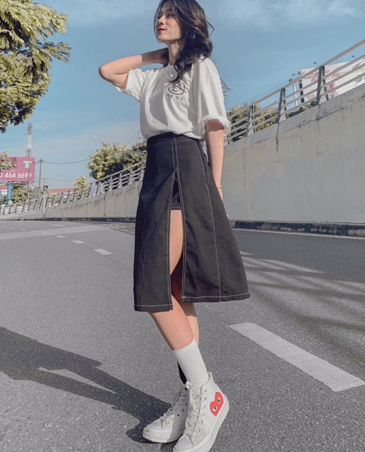 Chân Váy Viền Chỉ