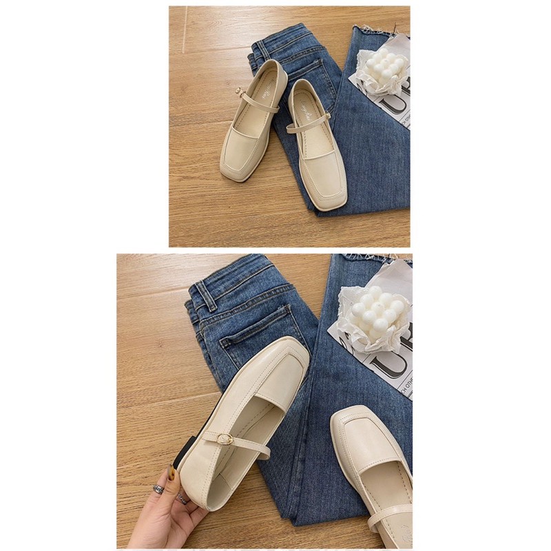 GIÀY BÚP BÊ GIÀY BỆT THỜI TRANG NỮ_GIÀY DA CHỐNG THẤM OXFORD VINTAGE XINH XẮN | BigBuy360 - bigbuy360.vn