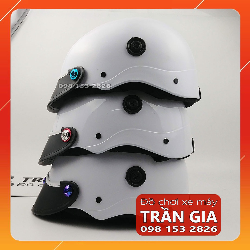 Mũ bảo hiểm gắn ốc Titan Lục Bảo Gr5 Salaya nam nữ nón 1/2 nửa đầu thời trang cao cấp chính hãng LS