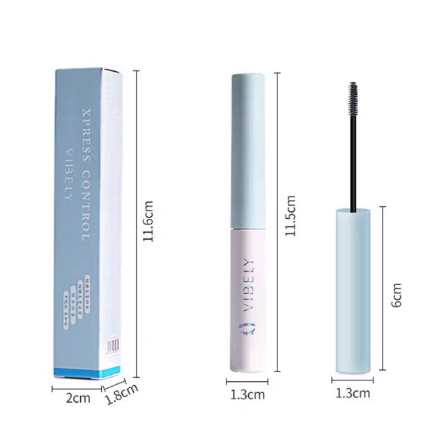 Mascara Vibely  Sợi Siêu Mảnh Tự Nhiên vỏ Trắng (K13)