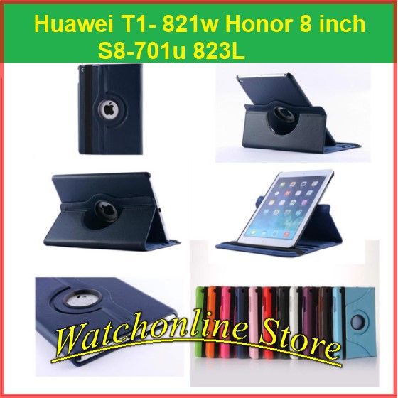 Bao da xoay 360 độ Huawei T1 821W Honor 8 inch S8-701u / T1-821W / 823L