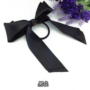 Băng đô nơ hai lớp bằng vải satin dễ thương phong cách Hàn Quốc cho nữ